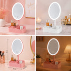 Makeup Mirror Stand - Portable LED Makeup Mirror With Stand