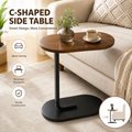 Oval Shaped 'C' Shaped Sofa Side Table Laptop Table Coffee Table