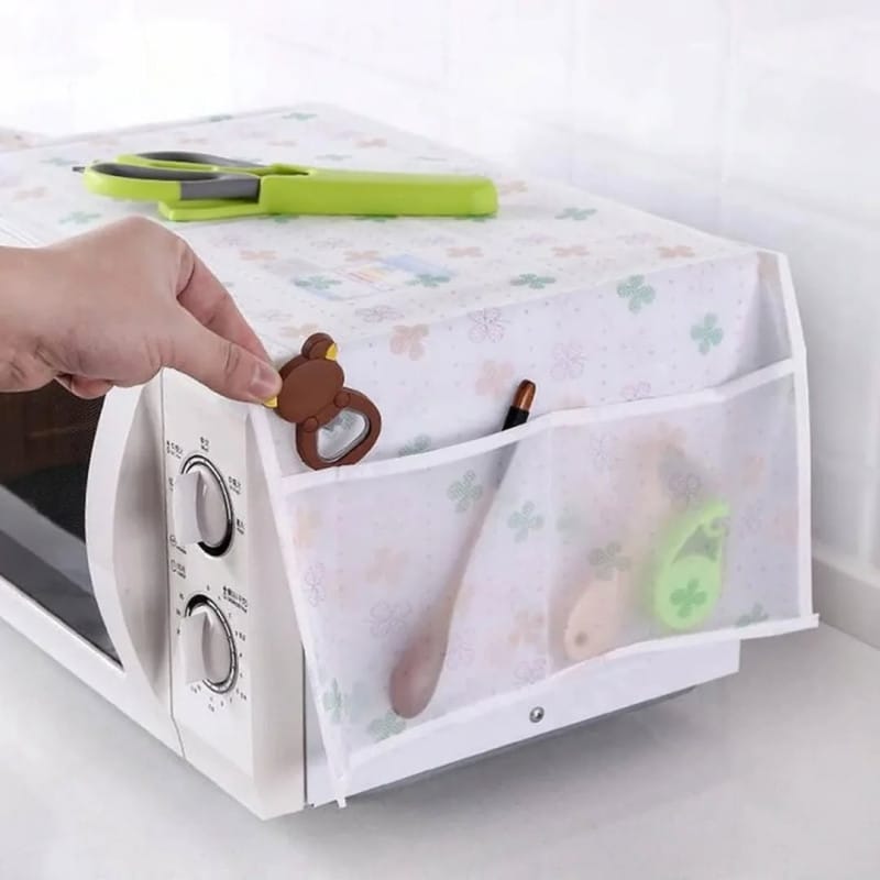 Oven Cover - (CHINA) Microwave & Oven Dust Cover with Side Pockets ( High quality)
