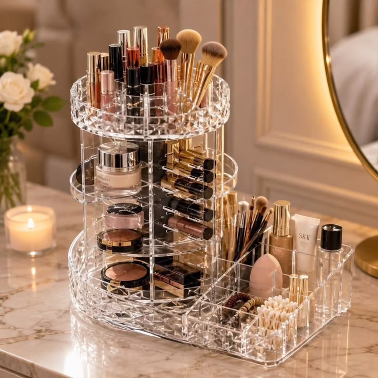 Multi-Function Transparent Dressing Case