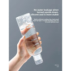 Transparent Scale Water Bottle Creative Large Capacity ( plastic )