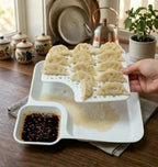 2-in-1 Snack & Feeding Plate with Sauce Compartment
