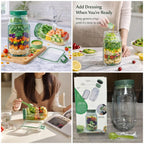 Salad Pod Storage Jar 🥗 Keep Your Salads Fresh On-The-Go