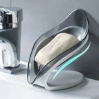 Smart Soap Very stylish smart Soap holder for bathroom soap dish modern style and space saving leaf shape soap holder self draining bathroom fitting