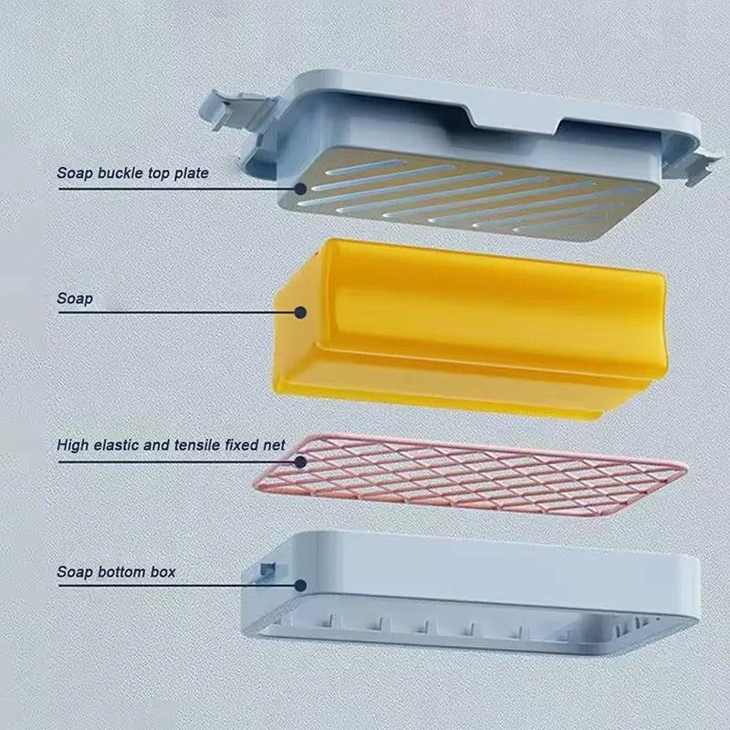 Non-Slip Base Soap Holder Quick Draining Double Layer