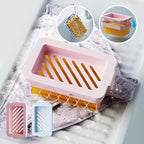 Non-Slip Base Soap Holder Quick Draining Double Layer