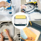 Soap Pump Caddy Soap Dispenser, Automatic 2 in 1 Liquid Soap Dispenser Automatic Soap Pump With Sponge Holder Latest Kitchen Tool Good Quality