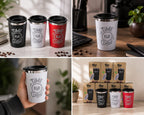 BEAST MUG 450ml Coffee Mugs Stainless Steel 450ml Coffee Cups with Lid Time For Coffee Mugs