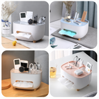 Multifunctional Tissue Box Holder – Comfortable Plastic Remote Control Storage