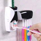 Automatic Toothpaste Dispenser With Toothbrush Holder Organizer Set