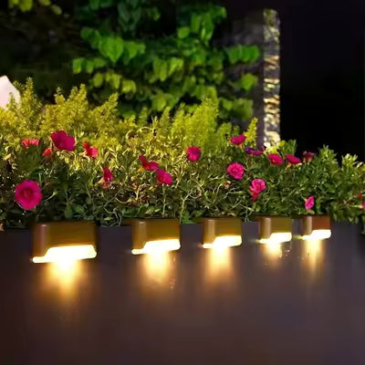 Waterproof solar deck fence lights (pack of 4)